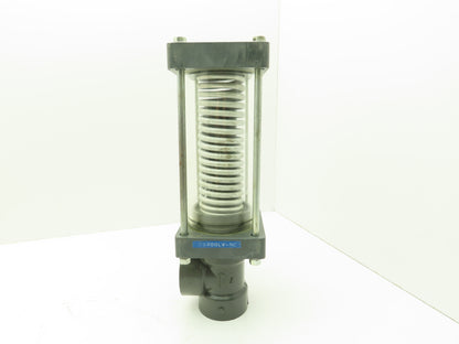 Plast-o-matic DS200LV-NC 2" Shutoff Valve PVC Spring Return NC Pneumatic Powered
