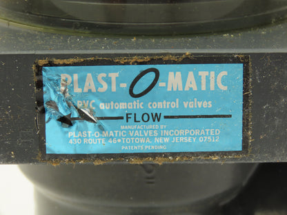 Plast-o-matic DS200LV-NC 2" Shutoff Valve PVC Spring Return NC Pneumatic Powered