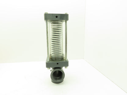 Plast-o-matic DS200LV-NC 2" Shutoff Valve PVC Spring Return NC Pneumatic Powered