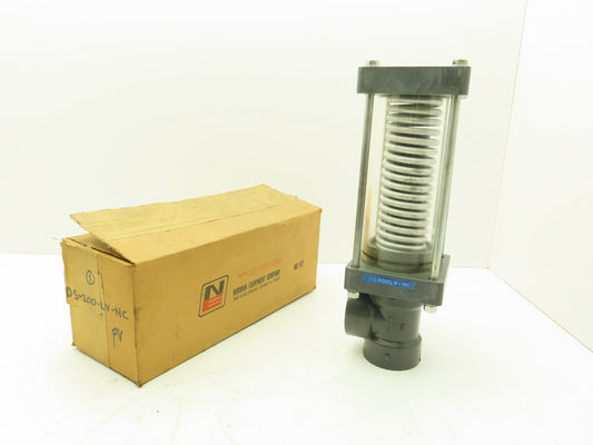 Plast-o-matic DS200LV-NC 2" Shutoff Valve PVC Spring Return NC Pneumatic Powered