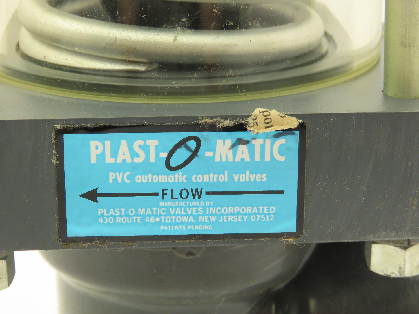 Plast-o-matic DS200LV-NO 2" Shutoff Valve PVC Spring Return NO Pneumatic Powered