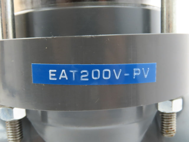 Plast-o-matic EAT200V-PV 2" Shutoff Valve PVC Double Action Seal Sch 80
