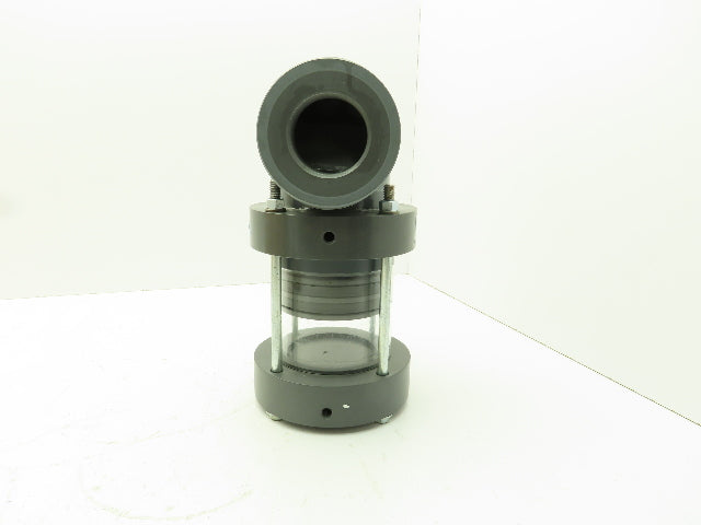 Plast-o-matic EAT200V-PV 2" Shutoff Valve PVC Double Action Seal Sch 80