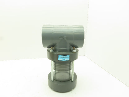 Plast-o-matic EAT200V-PV 2" Shutoff Valve PVC Double Action Seal Sch 80