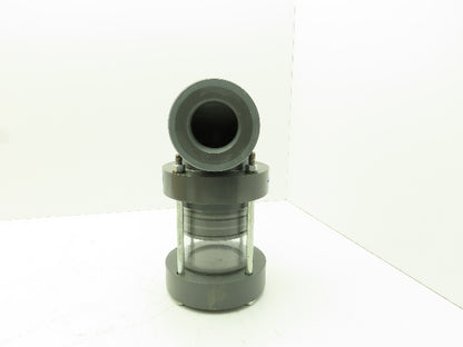 Plast-o-matic EAT200V-PV 2" Shutoff Valve PVC Double Action Seal Sch 80