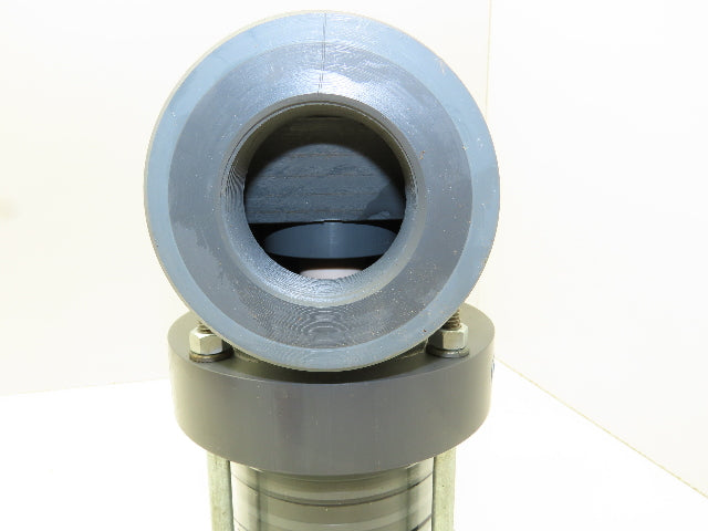 Plast-o-matic EAT200V-PV 2" Shutoff Valve PVC Double Action Seal Sch 80