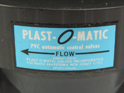 Plast-o-matic ES200V-NC 2" Shutoff Valve PVC Spring Return NC Pneumatic Powered