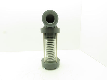 Plast-o-matic ES200V-NC 2" Shutoff Valve PVC Spring Return NC Pneumatic Powered