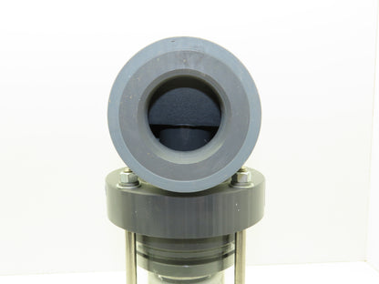 Plast-o-matic ES200V-NC 2" Shutoff Valve PVC Spring Return NC Pneumatic Powered