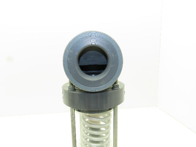 Plast-o-matic EST200V-NO 2" Shutoff Valve PVC Spring Return NO Pneumatic Powered