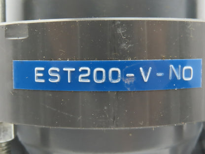 Plast-o-matic EST200V-NO 2" Shutoff Valve PVC Spring Return NO Pneumatic Powered