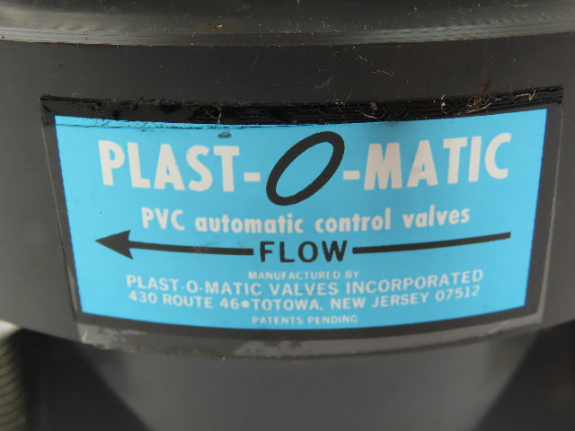Plast-o-matic EST200V-NO 2" Shutoff Valve PVC Spring Return NO Pneumatic Powered