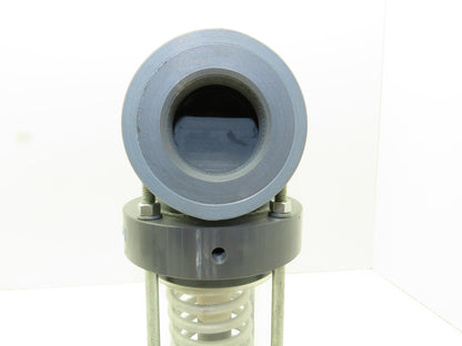 Plast-o-matic EST200V-NO 2" Shutoff Valve PVC Spring Return NO Pneumatic Powered