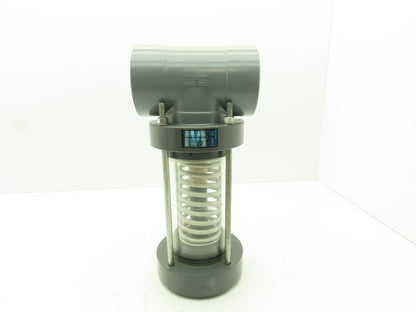 Plast-o-matic EST200V-NO 2" Shutoff Valve PVC Spring Return NO Pneumatic Powered