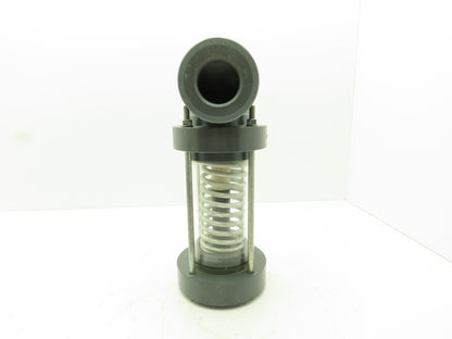 Plast-o-matic EST200V-NO 2" Shutoff Valve PVC Spring Return NO Pneumatic Powered