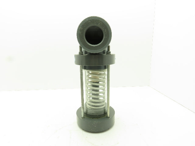 Plast-o-matic EST200V-NO 2" Shutoff Valve PVC Spring Return NO Pneumatic Powered