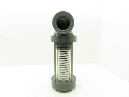 Plast-o-matic ES250LV-NC 2 1/2" Shutoff Valve Spring Return NC Pneumatic Powered