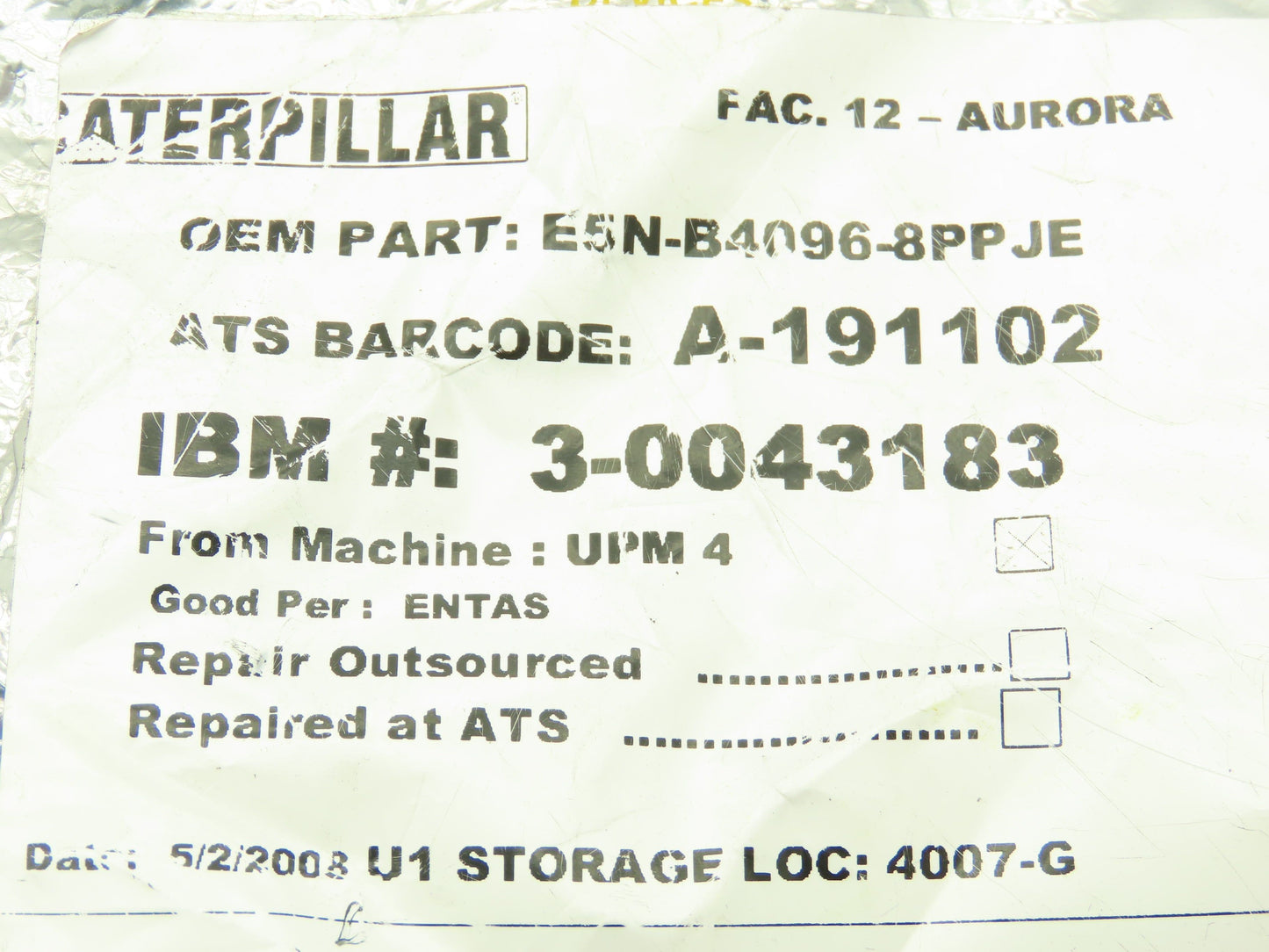 AC Auto Controls E5N-B4096-8PPJE Digisolver Absolute Digital Encoder Sz 40