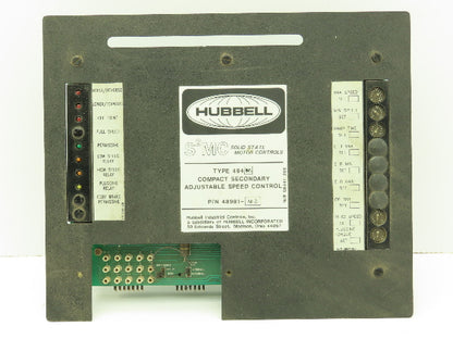 Hubbell S2MC Solid State Motor Control Secondary Adjustable Speed Controller