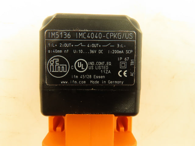 IFM Efector IM5136 Inductive Sensor Proximity Switch  40mm PNP 10-36VDC