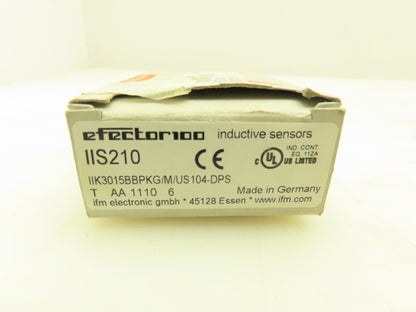 IFM Efector IIS210 Inductive Sensor Proximity Switch 15mm PNP 10-36VDC N.O.