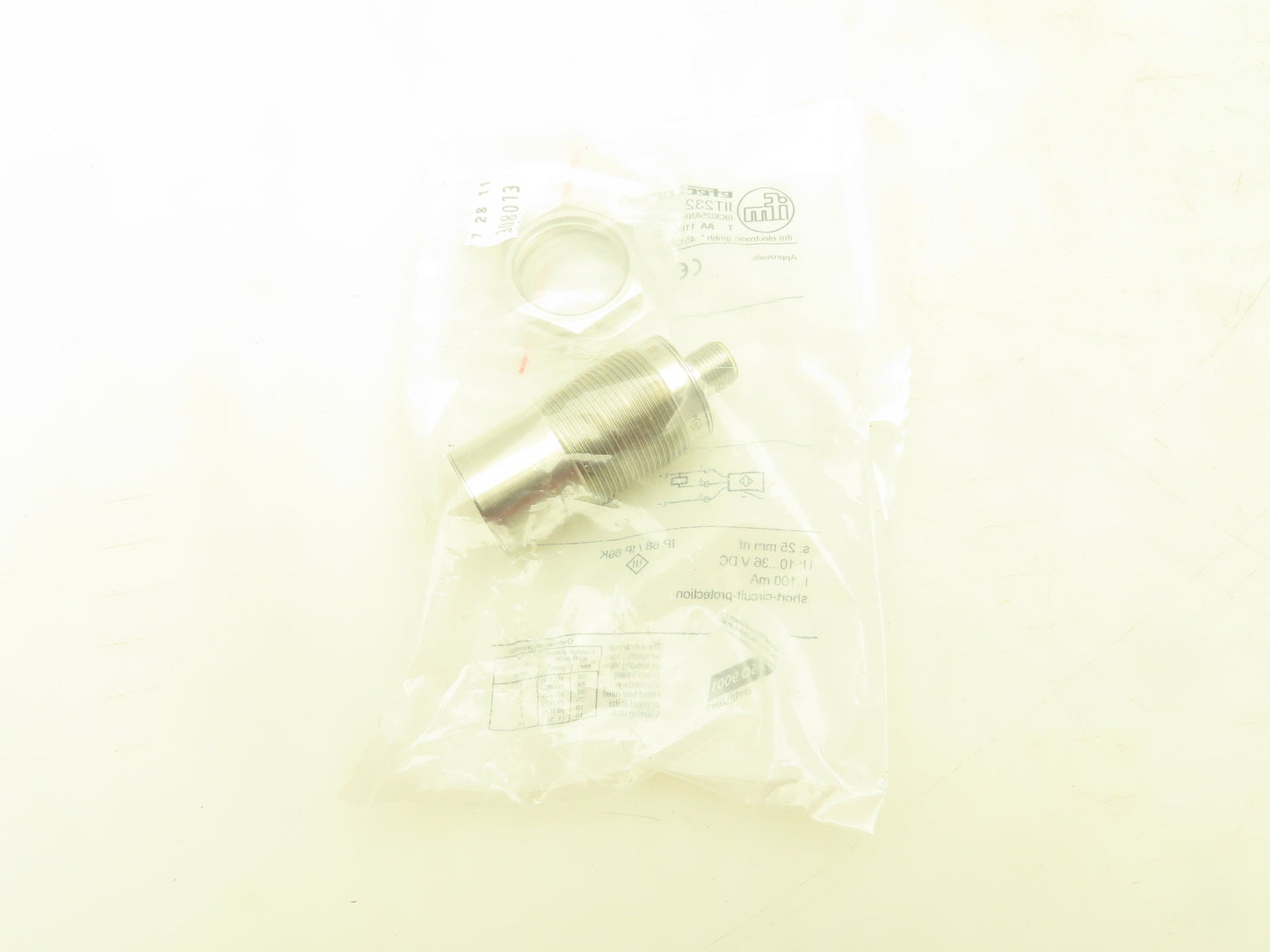 IFM Efector IIT232 Inductive Sensor Proximity Switch 25mm NPN N.O.