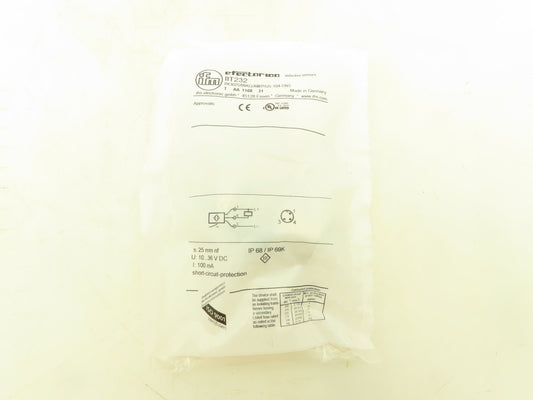 IFM Efector IIT232 Inductive Sensor Proximity Switch 25mm NPN N.O.