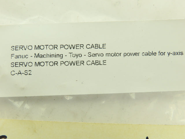 Kuramo VCT 531X Fanuc Power Cable 4-Pin Female Plug 4-Wire Leads 14'