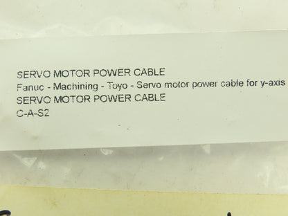 Kuramo VCT 531X Fanuc Power Cable 4-Pin Female Plug 4-Wire Leads 14'
