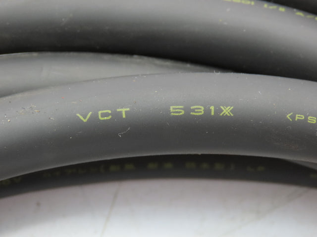 Kuramo VCT 531X Fanuc Power Cable 4-Pin Female Plug 4-Wire Leads 14'