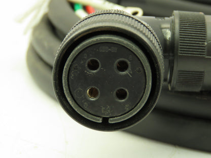 Kuramo VCT 531X Fanuc Power Cable 4-Pin Female Plug 4-Wire Leads 14'