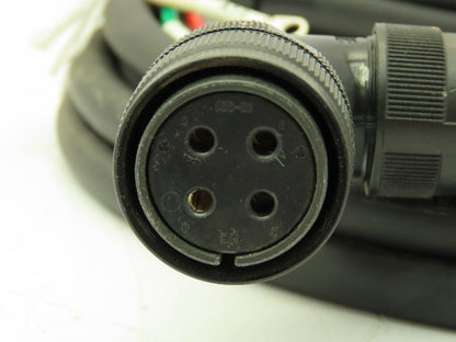 Kuramo VCT 531X Fanuc Power Cable 4-Pin Female Plug 4-Wire Leads 14'