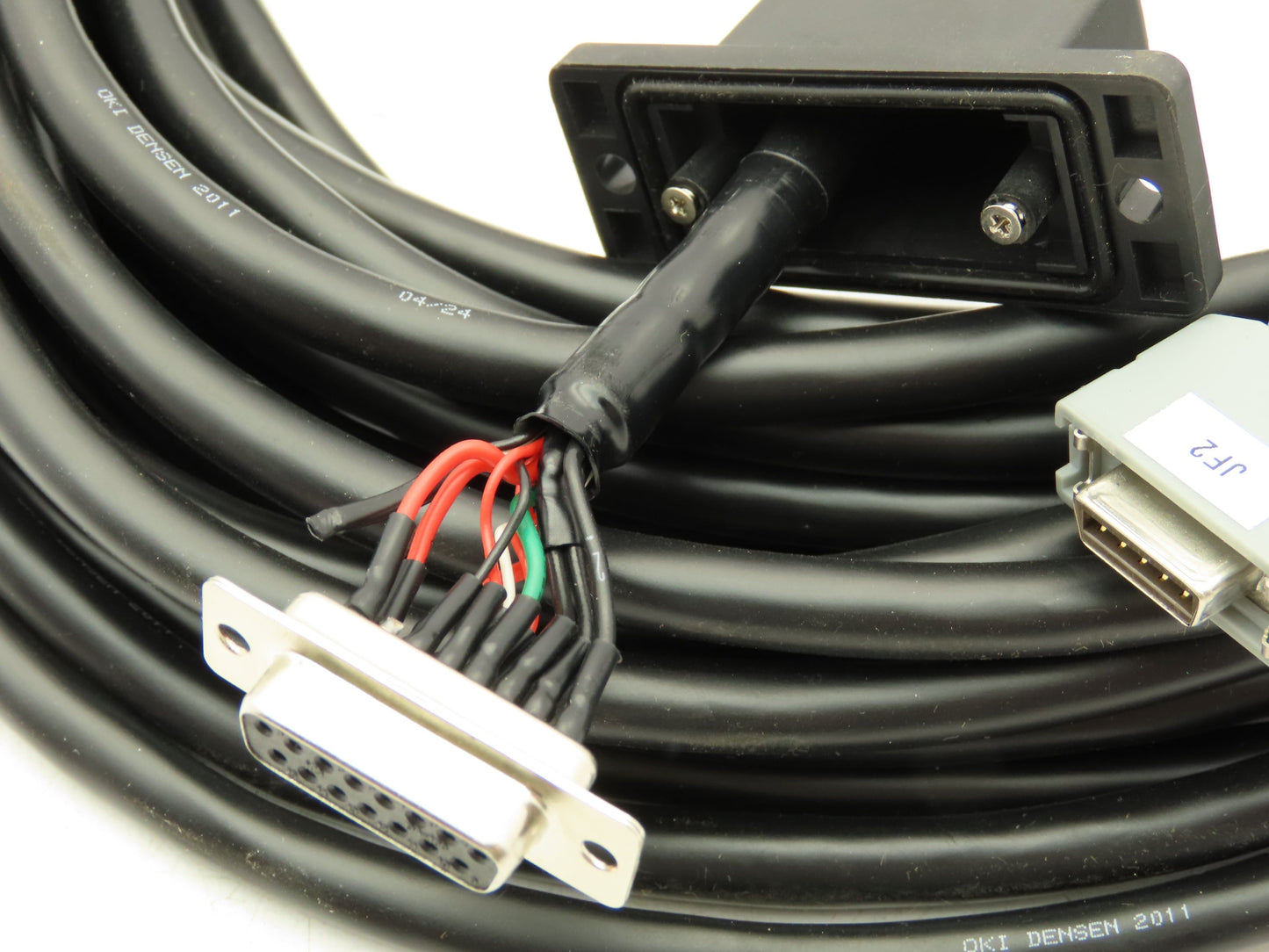 OKI Densen 2011 04/24 Flexible Robot Cable Cordset  14-Conductor 40'
