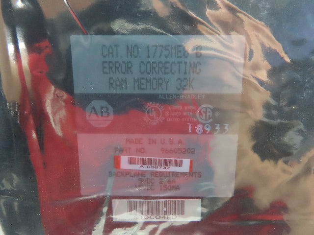 Allen Bradley 1775ME8 AB Error Correcting Ram Memory Ser B