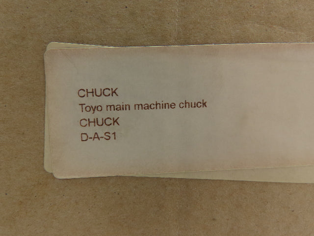 Toyo DR7G77002 Diaphragm Chuck Milling Machine Lathe 9" Across