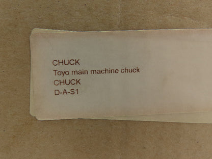 Toyo DR7G77002 Diaphragm Chuck Milling Machine Lathe 9" Across