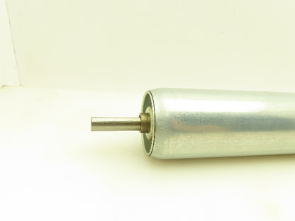 Single Sprocket Steel Conveyor Roller 2.25" Dia x 17" BF  Lot of 3