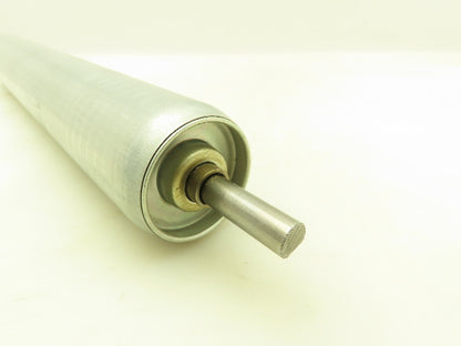 Single Sprocket Steel Conveyor Roller 2.25" Dia x 17" BF  Lot of 3