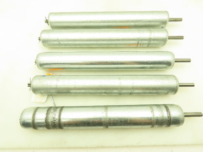 Steel Gravity Conveyor Roller 2.25" Dia x 16.25" BF - Lot of 5