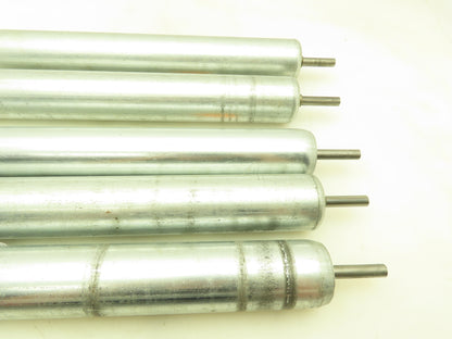 Steel Gravity Conveyor Roller 2.25" Dia x 16.25" BF - Lot of 5