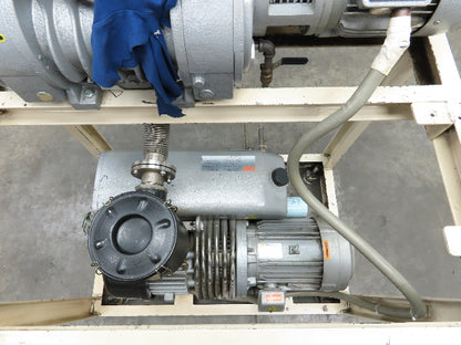 Busch RA 0160 B 4Z3 XXZZ Rotary Vane Vacuum Pump w/ WV 0500 B 003 KCLO Booster
