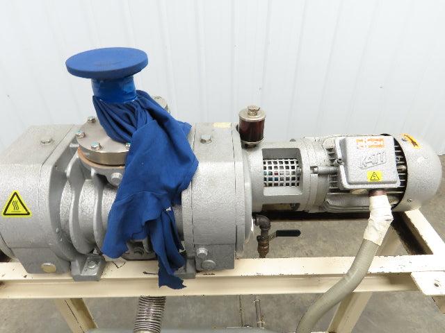 Busch RA 0160 B 4Z3 XXZZ Rotary Vane Vacuum Pump w/ WV 0500 B 003 KCLO Booster