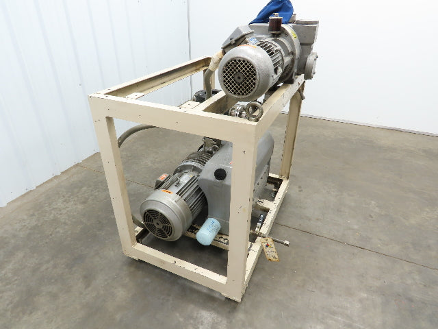 Busch RA 0160 B 4Z3 XXZZ Rotary Vane Vacuum Pump w/ WV 0500 B 003 KCLO Booster