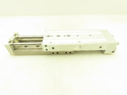 SMC MXQ25-100R Pneumatic Cylinder Air Slide Table Precision 100MM Stroke Latching