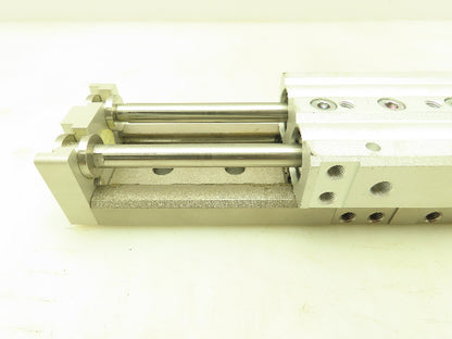 SMC MXQ25-100R Pneumatic Cylinder Air Slide Table Precision 100MM Stroke Latching