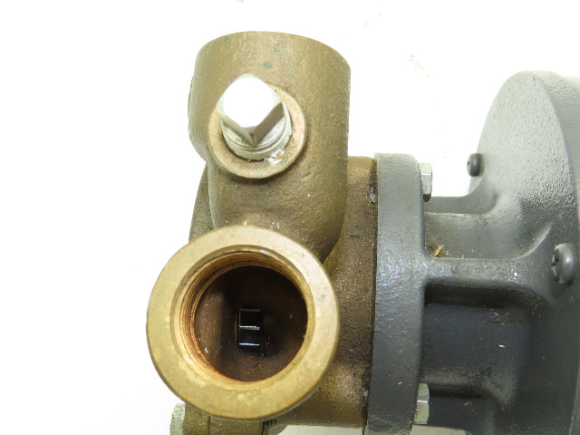 Toshiba Type IK Induction Motor 0.4Kw .5Hp 3500 RPM 220V 3PH 3/4" NPT Brass Pump