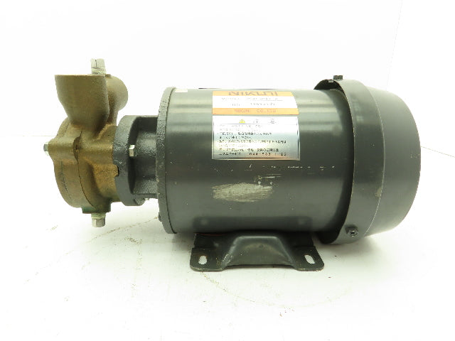 Toshiba Type IK Induction Motor 0.4Kw .5Hp 3500 RPM 220V 3PH 3/4" NPT Brass Pump