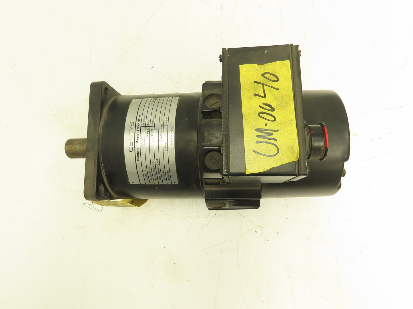 Gettys M233YY0B3G0YXH Permanent Magnet Servo Motor 56.6V/krpm 1 3/8" Shaft Gould