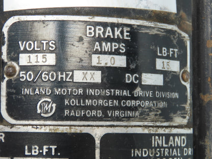Kollmorgen TTRB-4206-3025-C-05-C Inland Servo Motor 2100RPM 27VDC 51 LB/FT Brake
