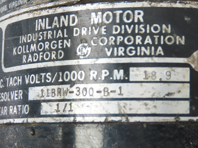 Kollmorgen TTRB-4206-3025-C-05-C Inland Servo Motor 2100RPM 27VDC 51 LB/FT Brake